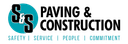 S & S Paving & Construction logo