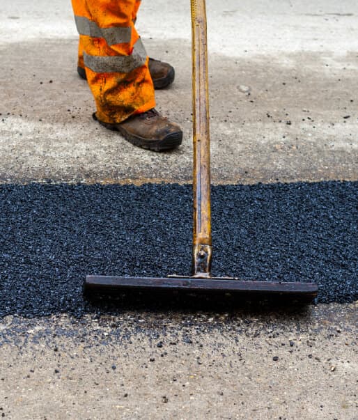 Paving work by Chris Mitchell Striping Inc.