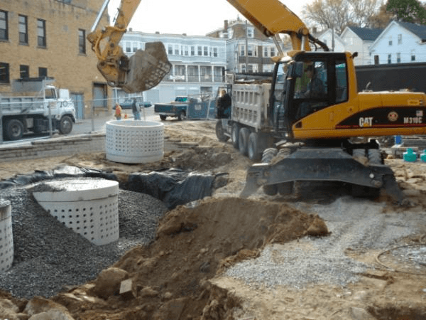 Paving work by Narragansett Improvement Co