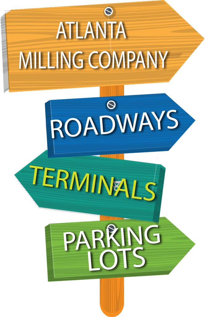 Paving work by Atlanta Milling Company