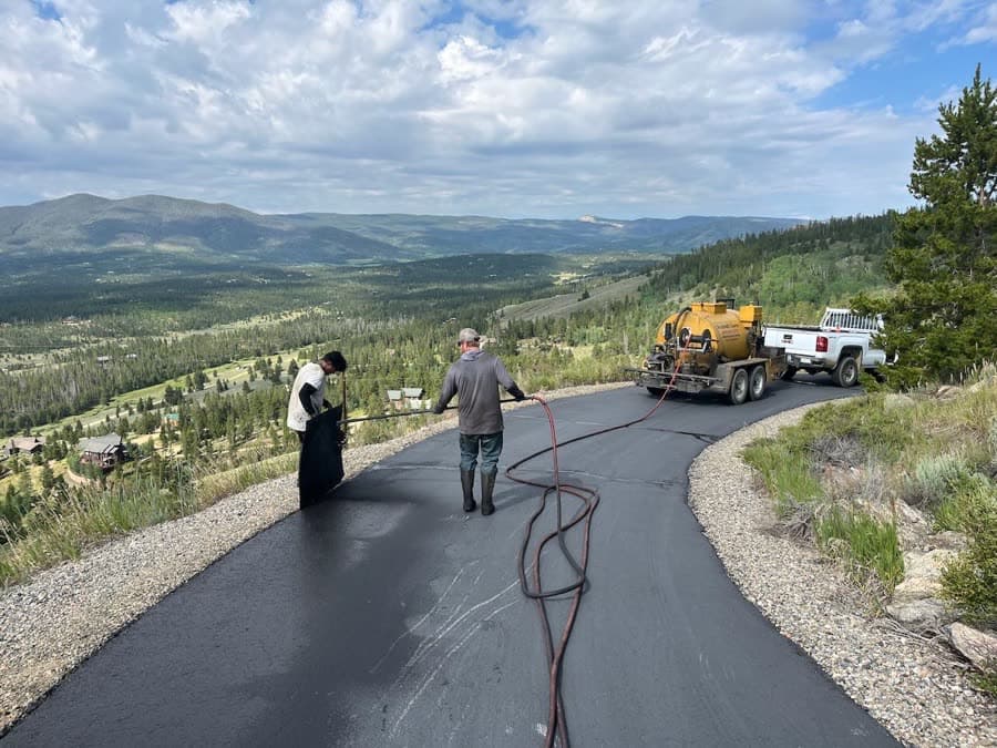 Paving work by Grand County Asphalt