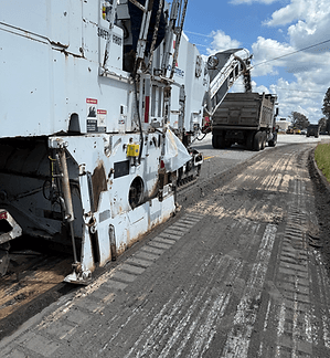 Paving work by Southeast Georgia Asphalt