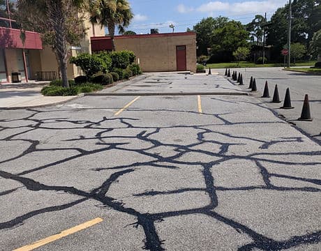 Paving work by Jaron Inc