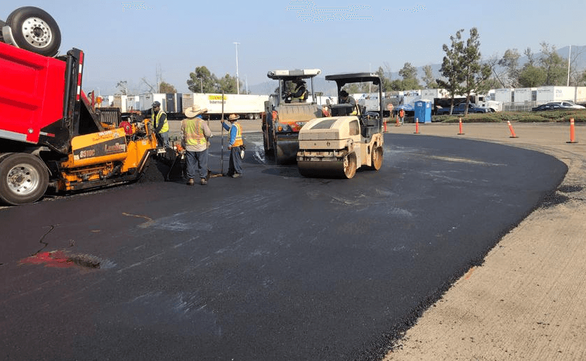 Paving work by Beach Paving Inc