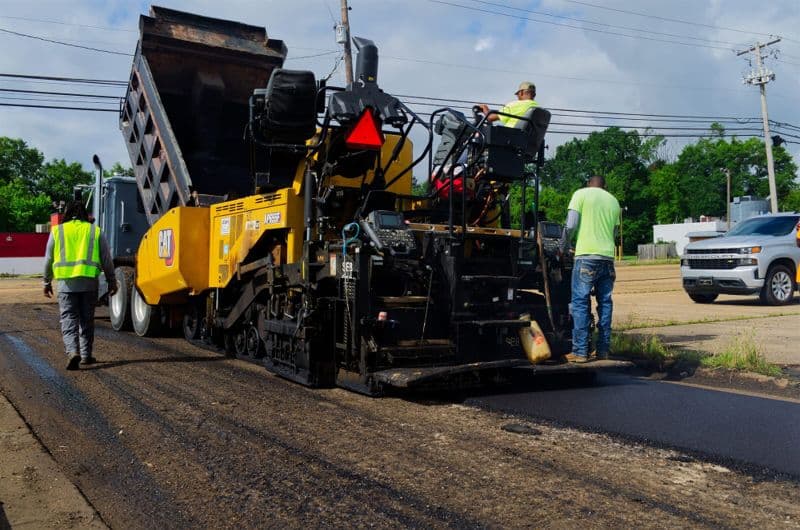 Paving work by Adcamp Inc.