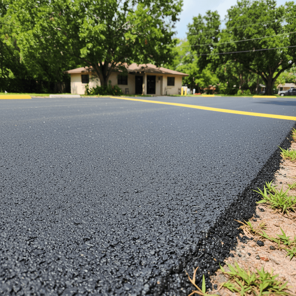 Paving work by Aim High Asphalt Company