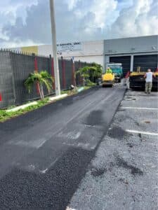 Paving work by Tampa Bay Paving and Striping