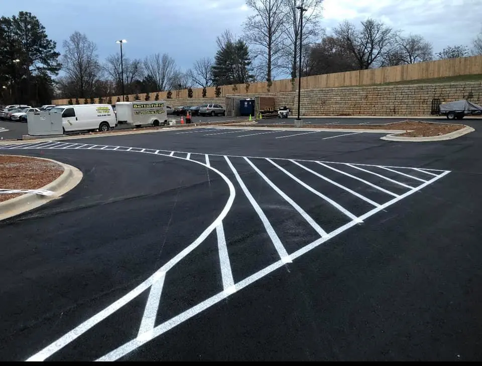 Paving work by Battlefield Line Design
