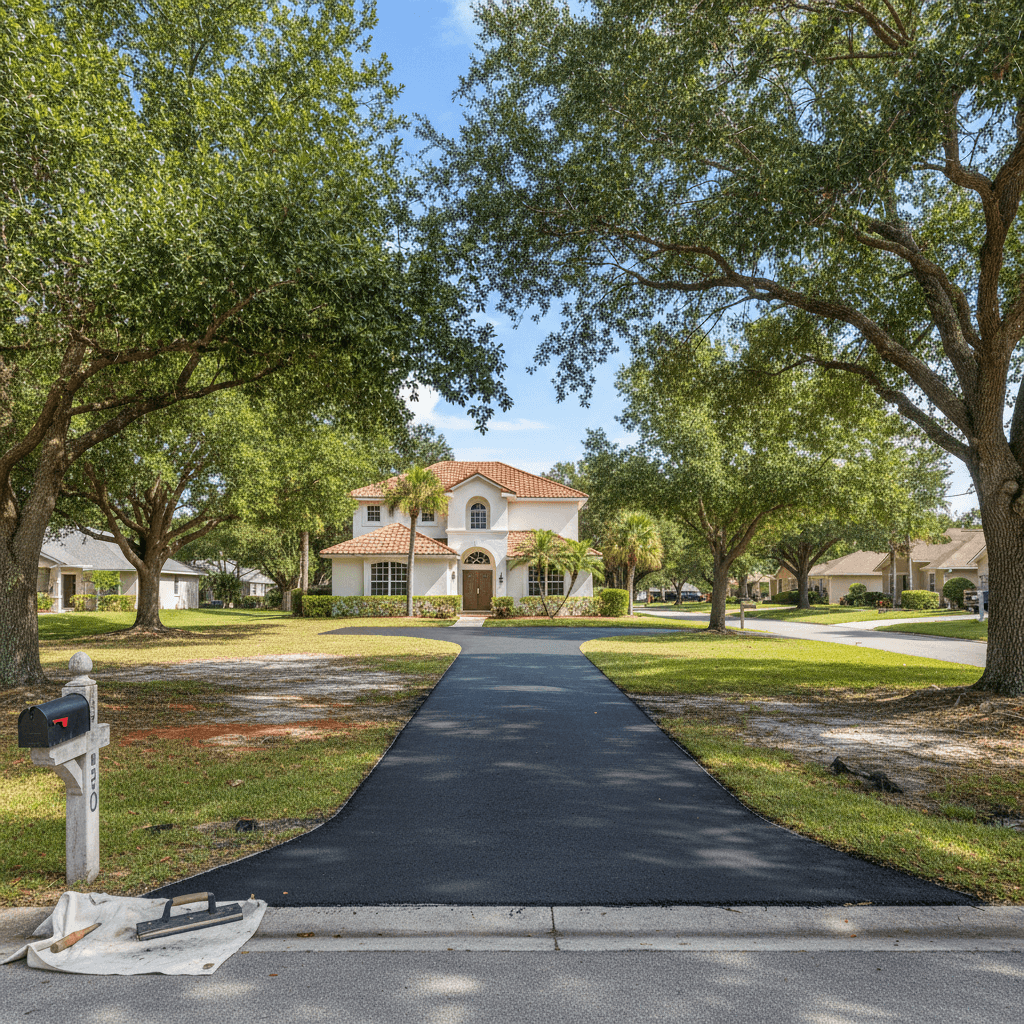 Paving work by Allied asphalt contractor
