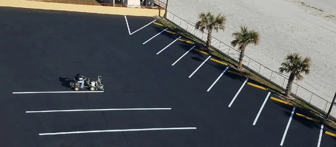 Paving work by Finish Line Sealcoating