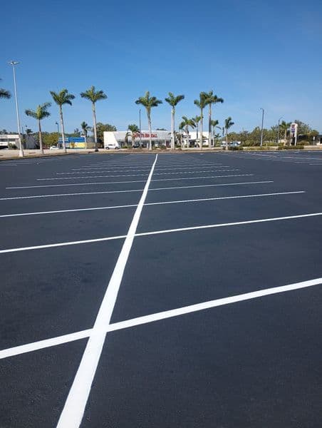 Paving work by Southwest Fl Sealcoating & Striping. Inc