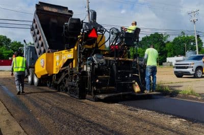 Paving work by Adcamp Inc.