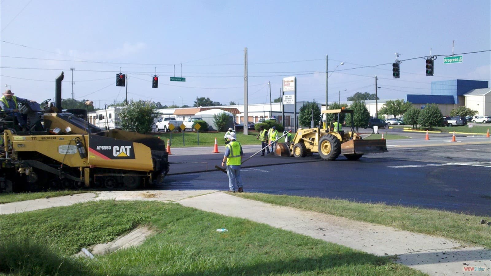 Paving work by Peavy & Son Construction Co