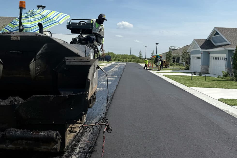 Paving work by Sunshine Services Unlimited, Inc.