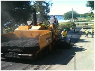 Paving work by Pawtucket Hot Mix Asphalt Inc.