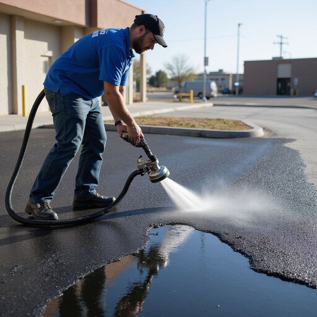 Paving work by Absolute Asphalt Sealcoat LLC
