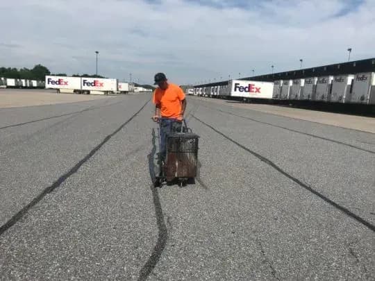Paving work by Universal Seal & Markings