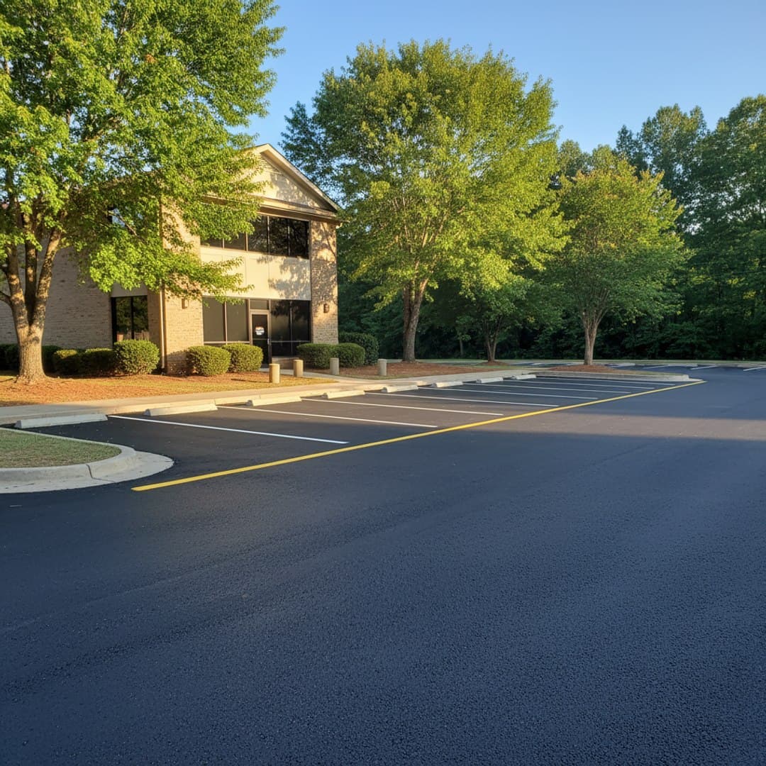 Paving work by Majestic Asphalt Company