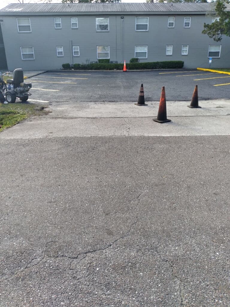 Paving work by Felton Seal Coating & Striping