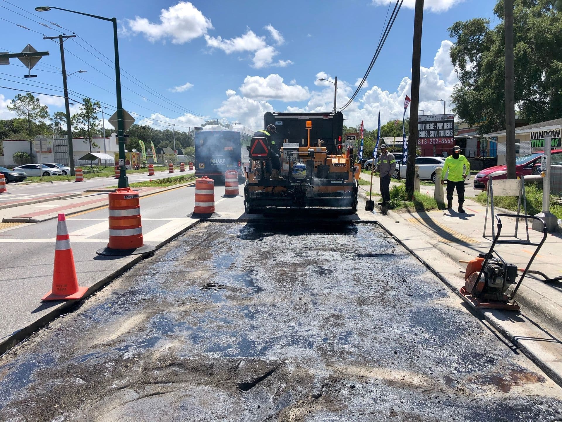 Paving work by Azzarelli Precision Paving