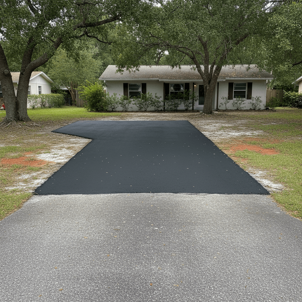 Paving work by Allied asphalt contractor