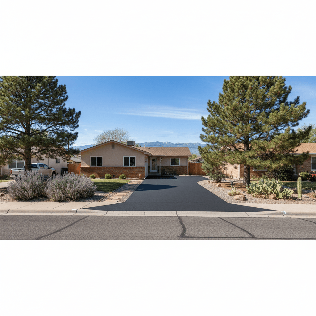 Paving work by Pueblo Asphalt Solutions