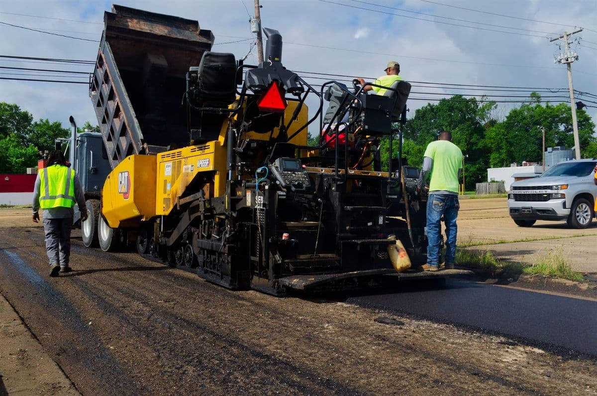 Paving work by Adcamp Inc.