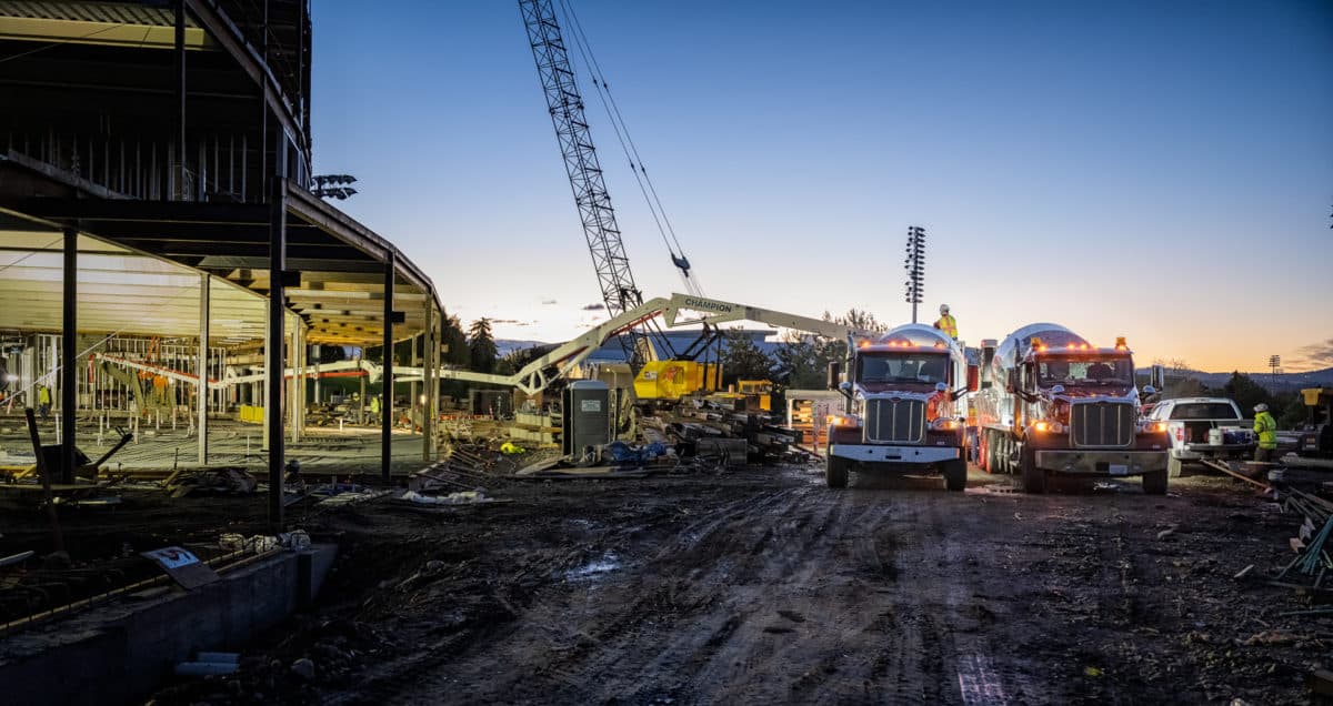 Paving work by Central Pre-Mix, A CRH Company