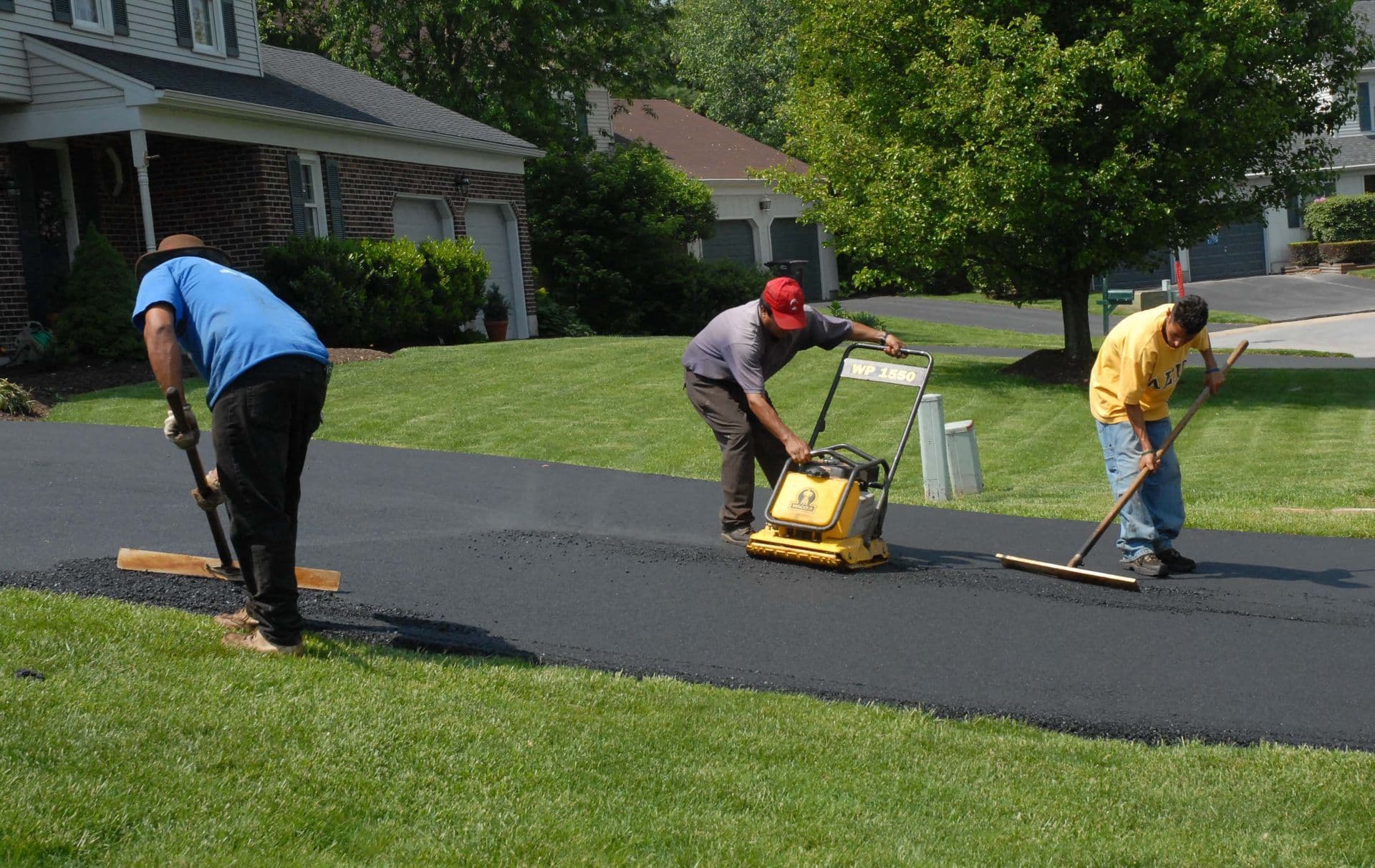 Paving work by M & M Paving and Landscaping Inc