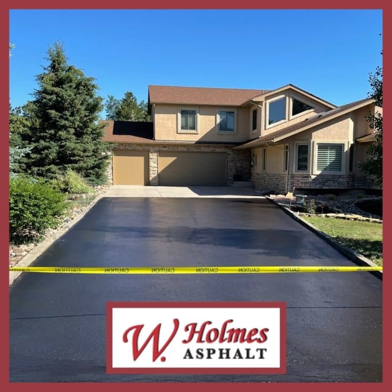 Paving work by W. Holmes Asphalt & Seal Coating