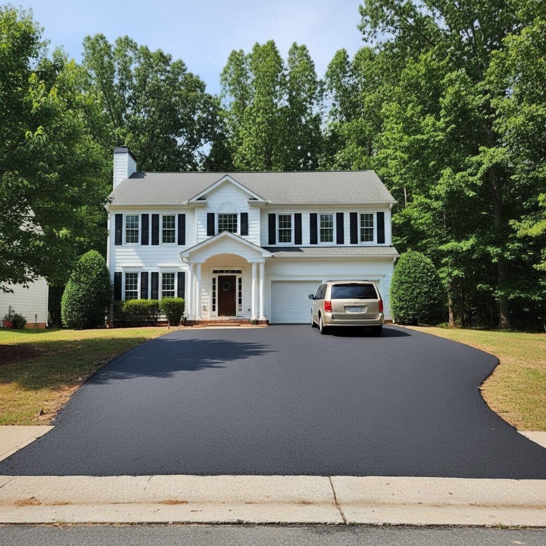 Paving work by Majestic Asphalt Company