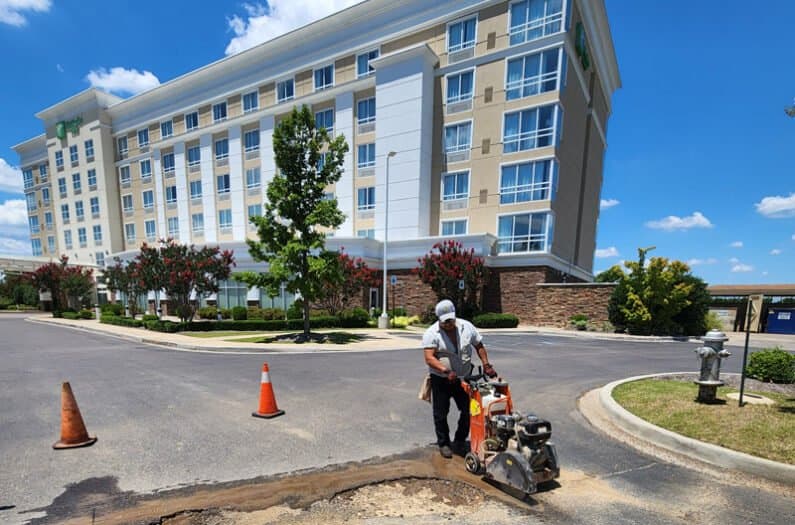 Paving work by 901 Asphalt Maintenance LLC