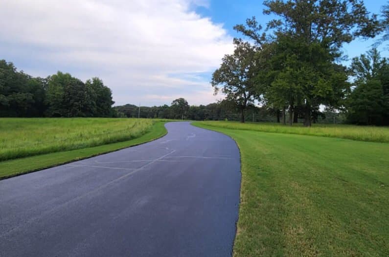 Paving work by 901 Asphalt Maintenance LLC