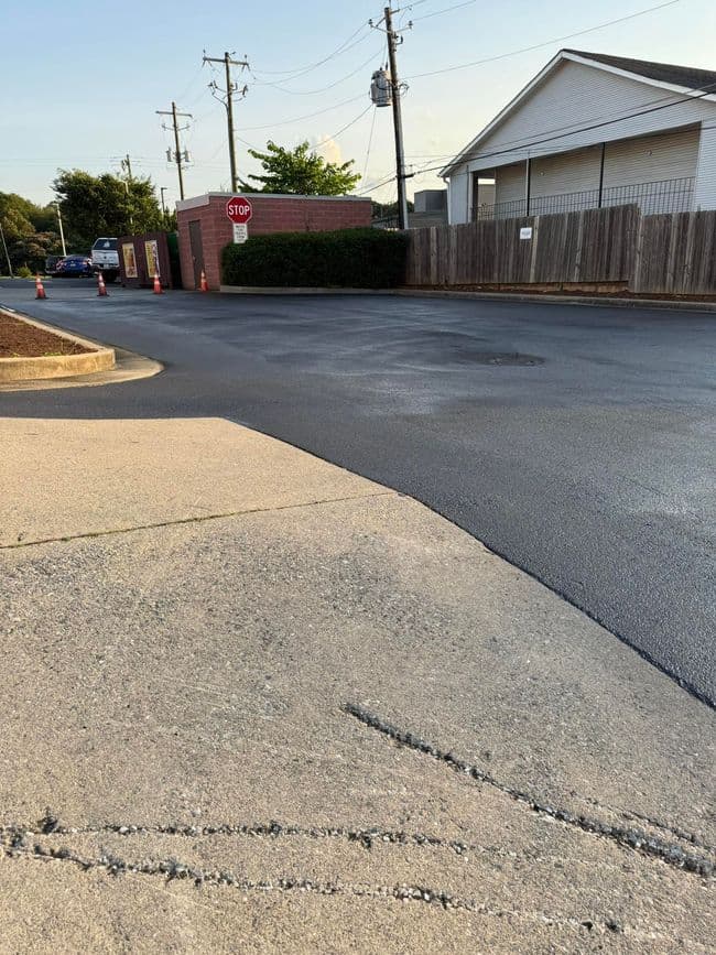 Paving work by Cornerstone Sealcoat and Markings LLC