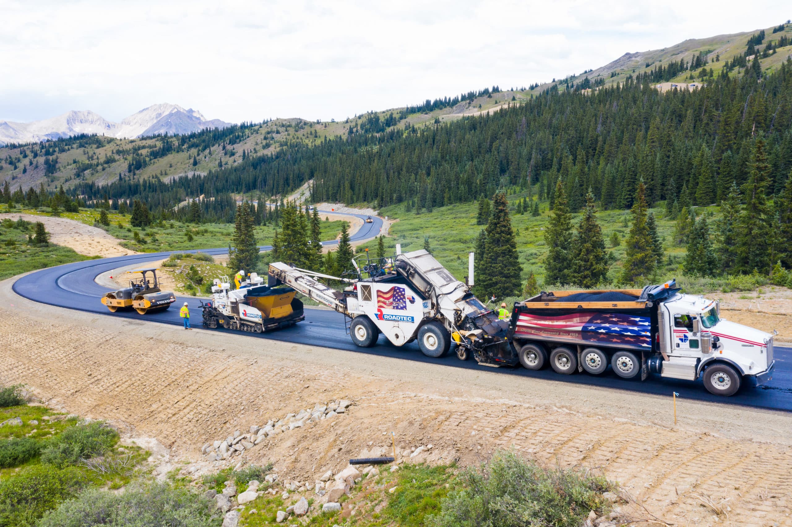 Paving work by United Companies, A CRH Company