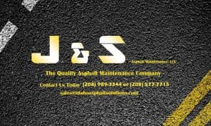 Paving work by J & S Asphalt Maintenance, LLC