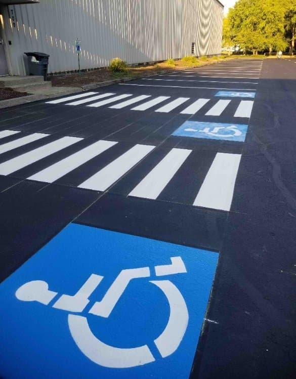 Paving work by A.C. Moate Industries, Inc.