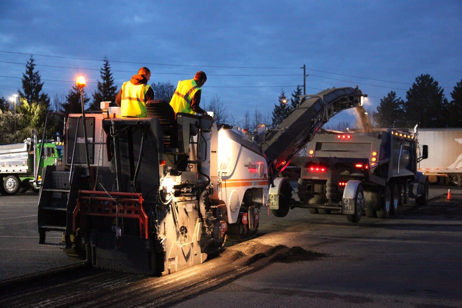 Paving work by A.C. Moate Industries, Inc.