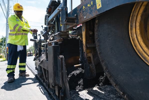 Paving work by Ranger Construction Industries