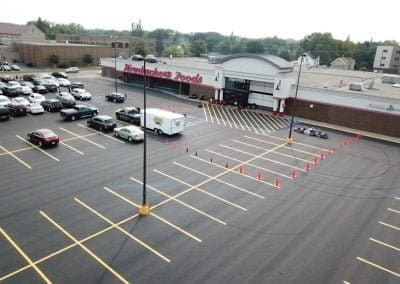 Paving work by Advanced Striping