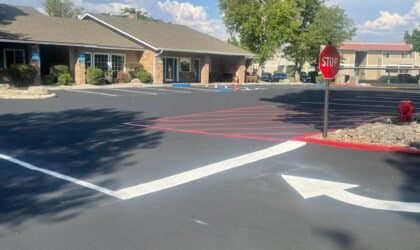 Paving work by Affordable Striping & Sealing