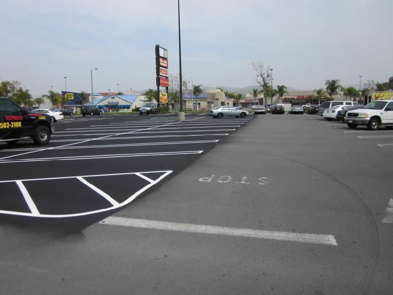 Paving work by Allied Asphalt Paving & Sealcoating Inc.