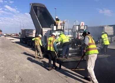 Paving work by Allied Construction