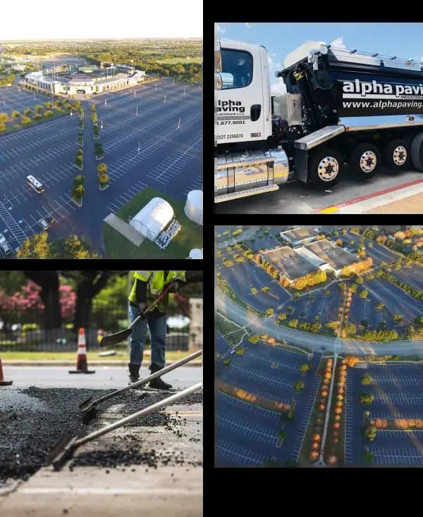 Paving work by Alpha Paving Industries