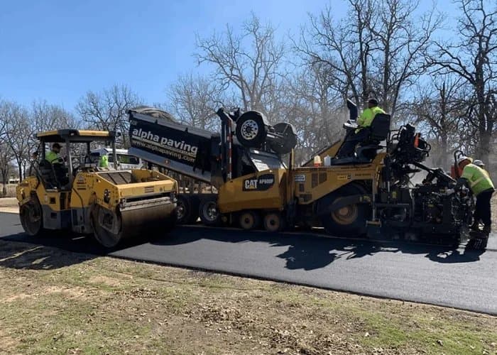 Paving work by Alpha Paving Industries