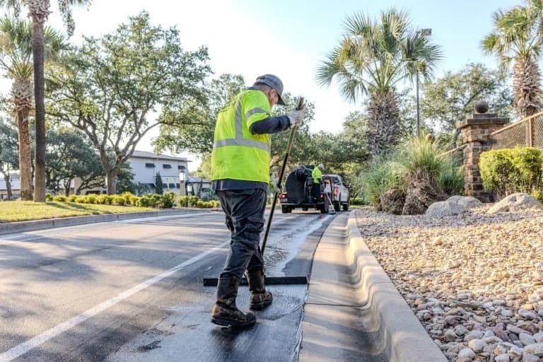 Paving work by Alpha Paving Industries