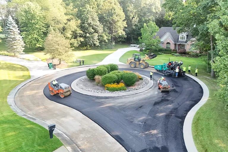 Paving work by Al's Asphalt Paving Inc