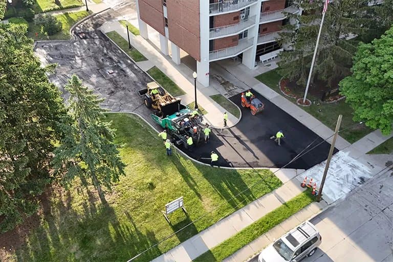 Paving work by Al's Asphalt Paving Inc