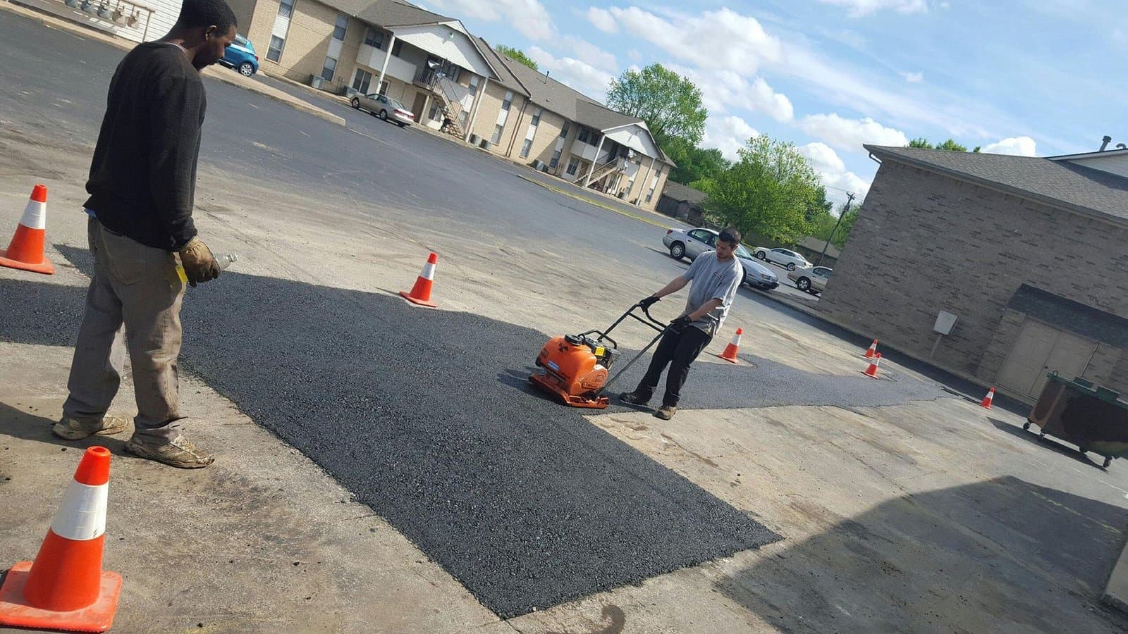 Paving work by American Asphalt Co Inc