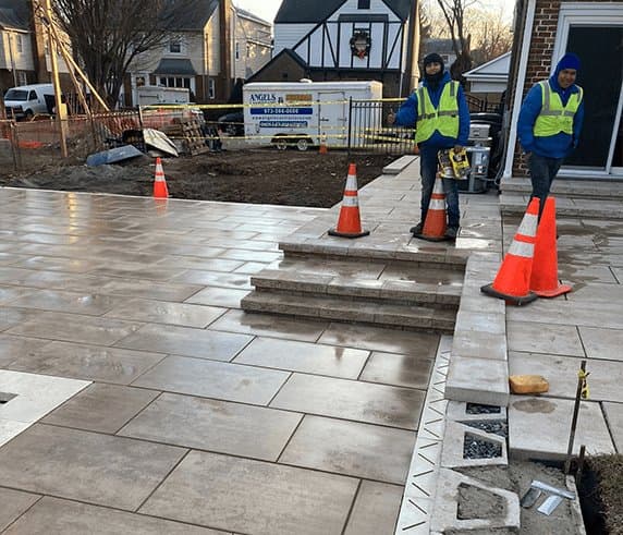 Paving work by Angels Contractors & Suburban Sidewalks